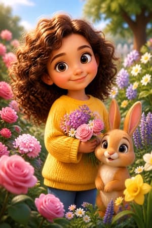 A children's bedtime story illustration in the 3D animated style