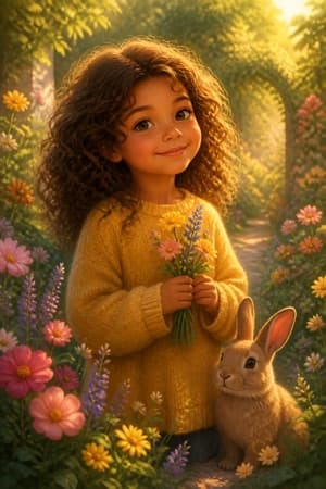 A children's bedtime story illustration in the Digital painting style