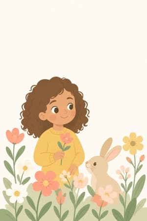 A children's bedtime story illustration in the Minimalist / modern style
