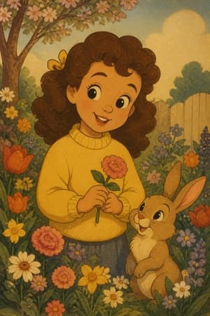 A children's bedtime story illustration in the Golden-age cartoon style